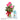 3 pink roses with chocolates gift set