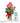3 pink roses with chocolates gift set