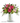 Green Twist bouquet of pink roses in vase