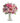 Heart of Summer bouquet of pink flowers in vase