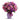 Love & Laughter floral bouquet in purple vase